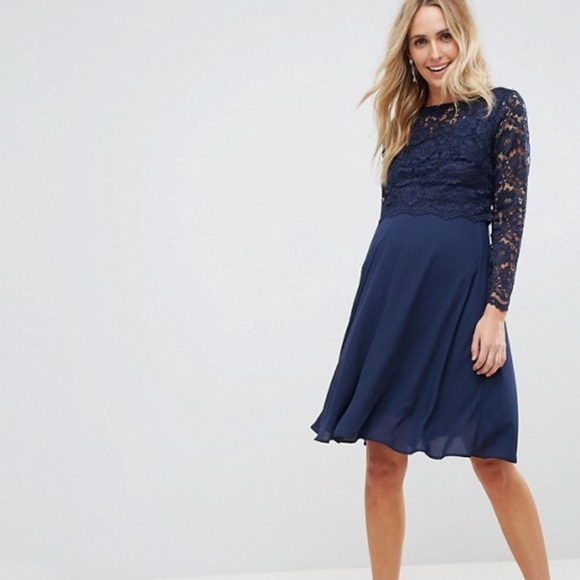 ASOS Dresses & Skirts - ASOS maternity navy dress brand new